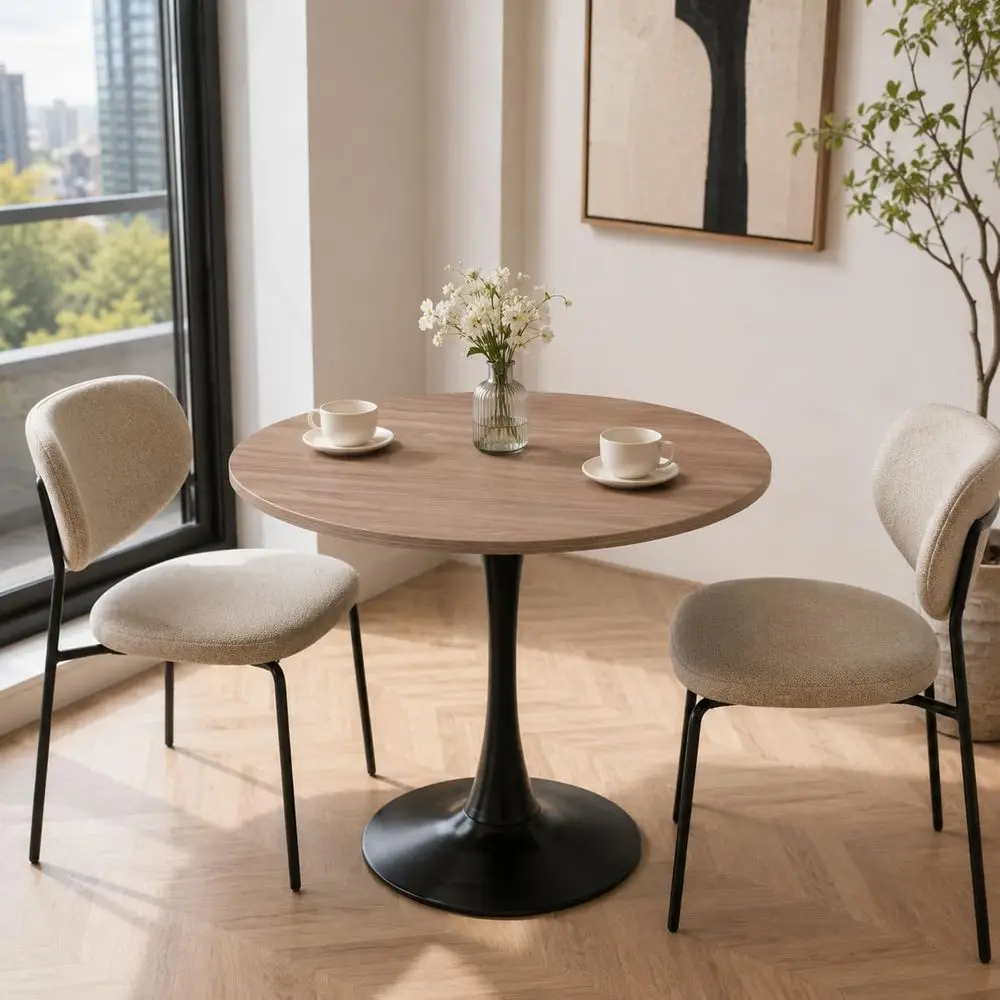 Compact 32 Round Dining Table with Metal Base for Small Spaces, Suitable for 2-4 People, Ideal for Home, Kitchen, and Break Room
Compact 32 Round Dining Table with Metal Base for Small Spaces, Suitable for 2-4 People, Ideal for Home, Kitchen, and Break Room