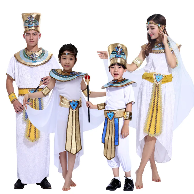 Parent-child Costume Cleopatra Costume Egyptian Princess Dress King Prince Queen Costume With Headdress Cosplay Performance
Parent-child Costume Cleopatra Costume Egyptian Princess Dress King Prince Queen Costume With Headdress Cosplay Performance