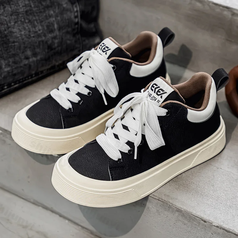 Men Casual Sneakers Spring New Solid High-top Fashion Flat Shoes Comfort Versatile Outdoor Non Slip Hard Wearing Vulcanize Shoes
Men Casual Sneakers Spring New Solid High-top Fashion Flat Shoes Comfort Versatile Outdoor Non Slip Hard Wearing Vulcanize Shoes