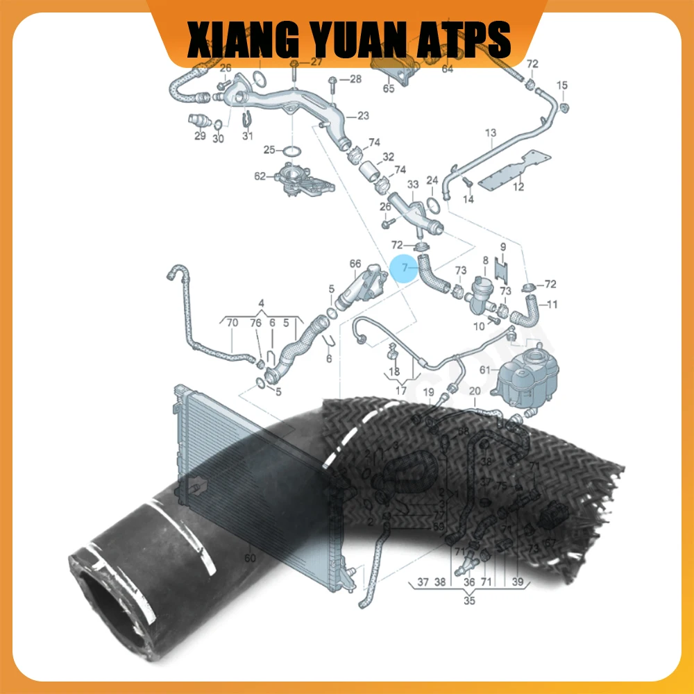 06E121082T 06E121082Q Engine Coolant Hose For Audi A4/S4 8K A5/S5 8F 8T A6/S6 A7 4G A8/S8 4H Q7 4M
06E121082T 06E121082Q Engine Coolant Hose For Audi A4/S4 8K A5/S5 8F 8T A6/S6 A7 4G A8/S8 4H Q7 4M