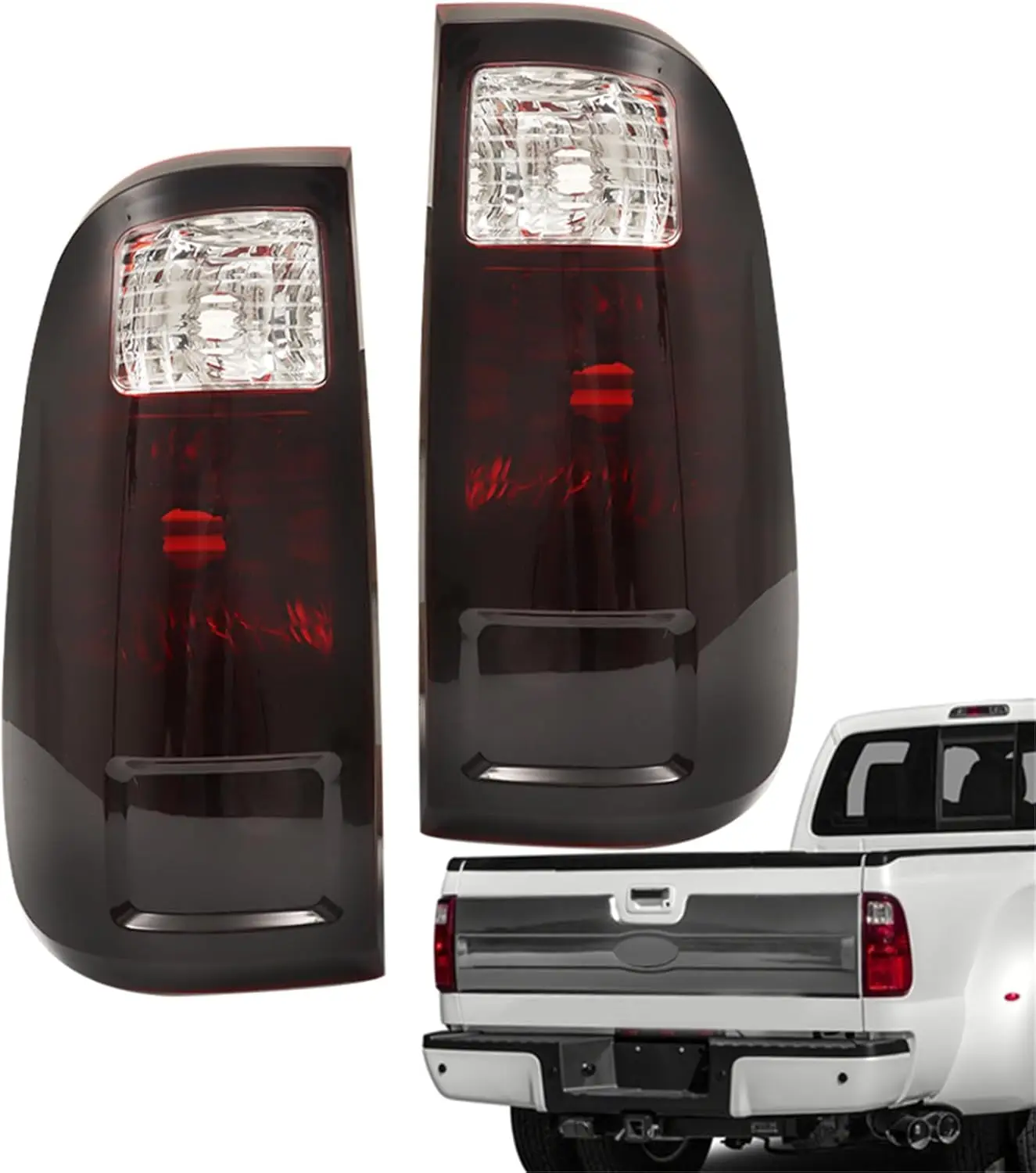 A Pair of Smoked Black Taillights Replacement for 2008-2016 F250 Tail Lights BC3Z13404A BC3Z13405A
A Pair of Smoked Black Taillights Replacement for 2008-2016 F250 Tail Lights BC3Z13404A BC3Z13405A