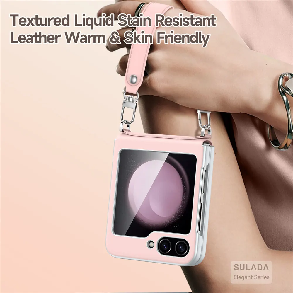Elegant Liquid Leather Slim Case For Samsung Galaxy Z Flip6 5 Skin-feel Cover Strap
Elegant Liquid Leather Slim Case For Samsung Galaxy Z Flip6 5 Skin-feel Cover Strap