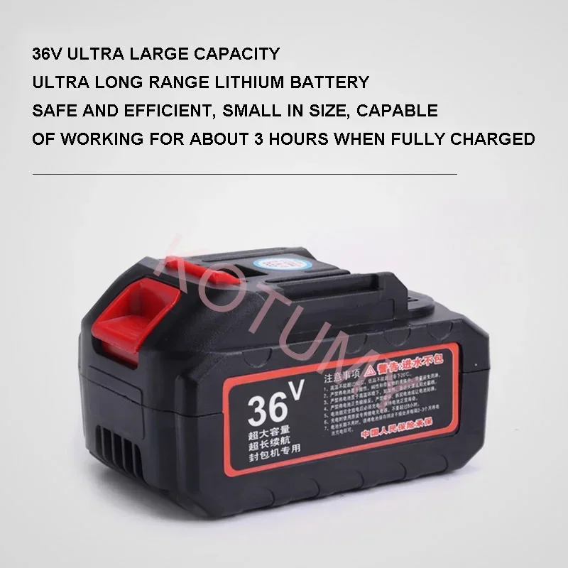 Electric Portable Lithium Bag Sealing Machine Automatic Line Cutting Packer for Woven Bags - Compact Packaging Device