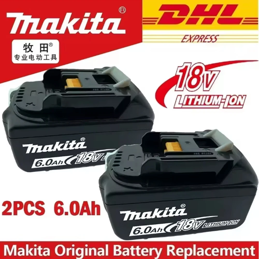 Genuine 6AH makita BL1860 18V Battery Power Tools Li-ion Replacement LXT BL1850 BL1840 for 18 V Screwdriver with BMS TPCELL 18V
Genuine 6AH makita BL1860 18V Battery Power Tools Li-ion Replacement LXT BL1850 BL1840 for 18 V Screwdriver with BMS TPCELL 18V