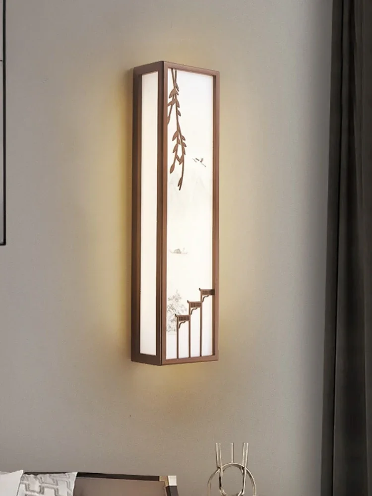 New Chinese style wall lamp solid wood living room background wall lamp corridor staircase hall lamp Chinese style bedroom
New Chinese style wall lamp solid wood living room background wall lamp corridor staircase hall lamp Chinese style bedroom