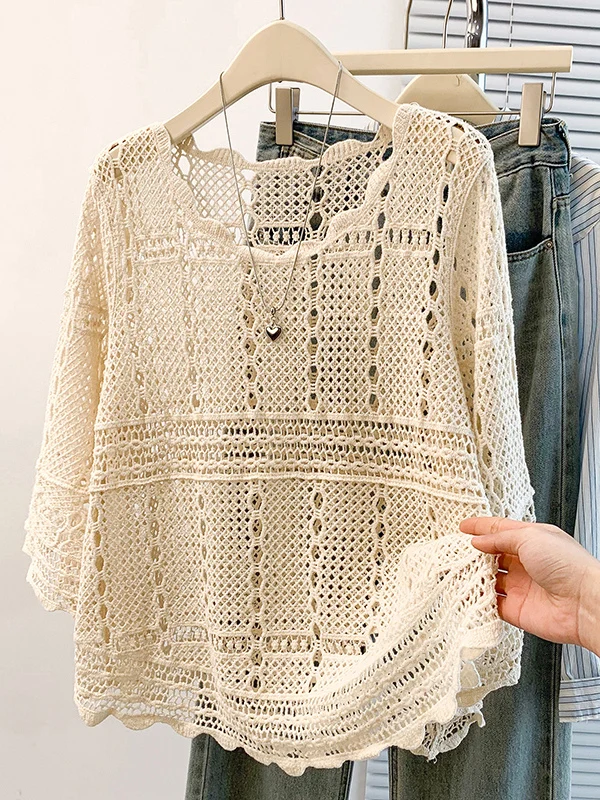 Bohemian Style Women's Knitted Hollow out Hook Flower Sleeveless Top plus Size Outerwear Spring 2026 Commute Fashion Loose Fit
Bohemian Style Women's Knitted Hollow out Hook Flower Sleeveless Top plus Size Outerwear Spring 2026 Commute Fashion Loose Fit