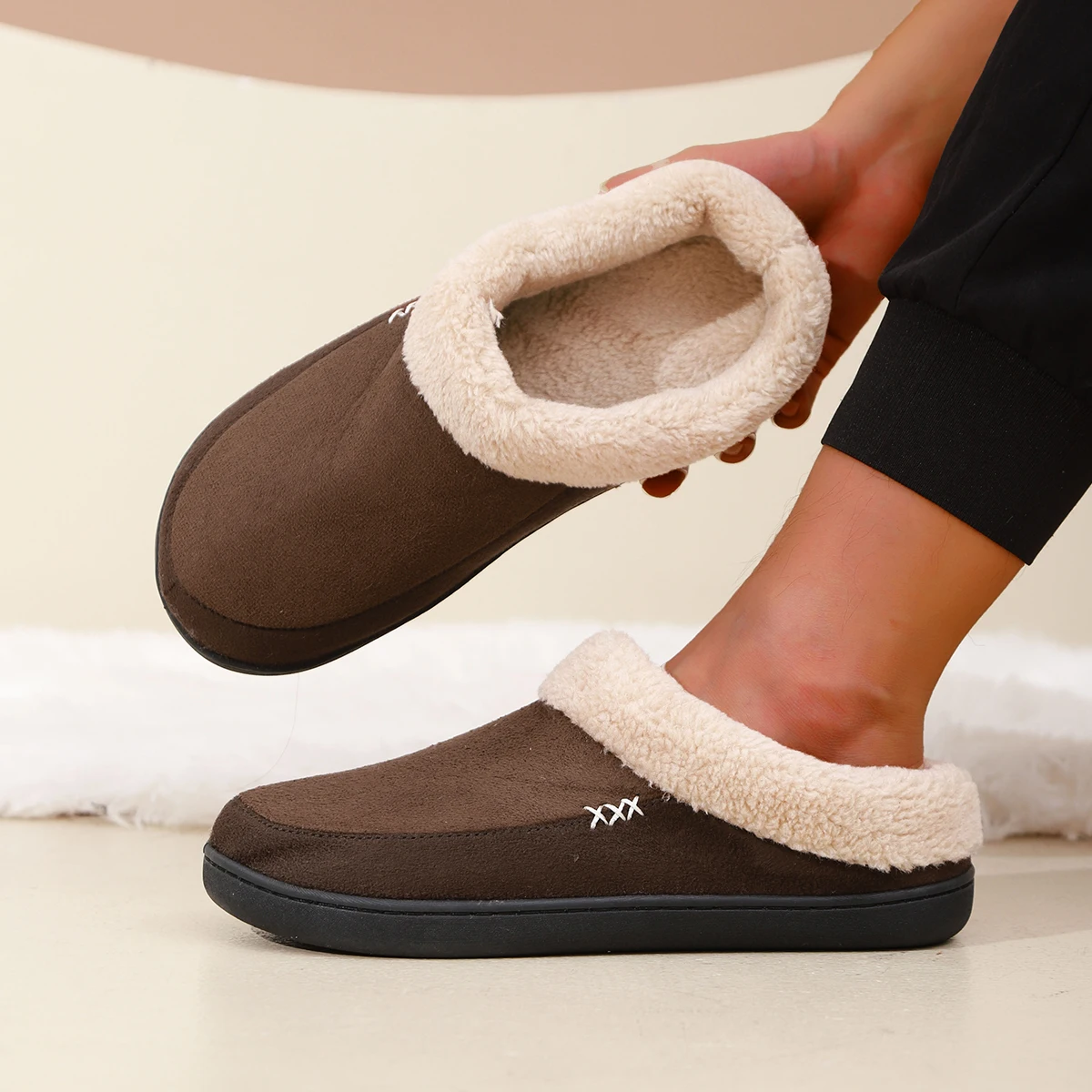 Men Winter Warm Ful Slippers Men Slippers Home Slippers Indoor Plush Size House Shoes Woman wholesale Suitable For Couples
Men Winter Warm Ful Slippers Men Slippers Home Slippers Indoor Plush Size House Shoes Woman wholesale Suitable For Couples