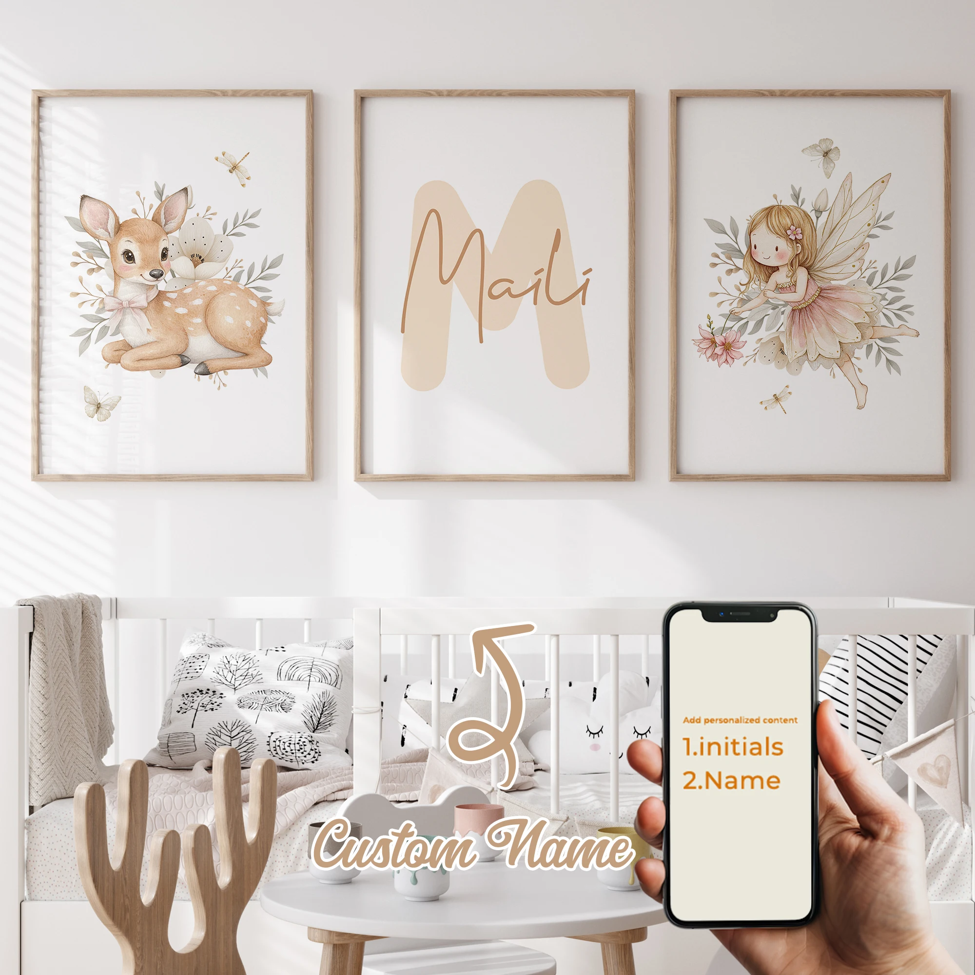 3pcs Personalized Custom Name Cartoon Sika Deer Wall Art Print Picture Canvas Poster Painting For Living Room Home Decor
3pcs Personalized Custom Name Cartoon Sika Deer Wall Art Print Picture Canvas Poster Painting For Living Room Home Decor