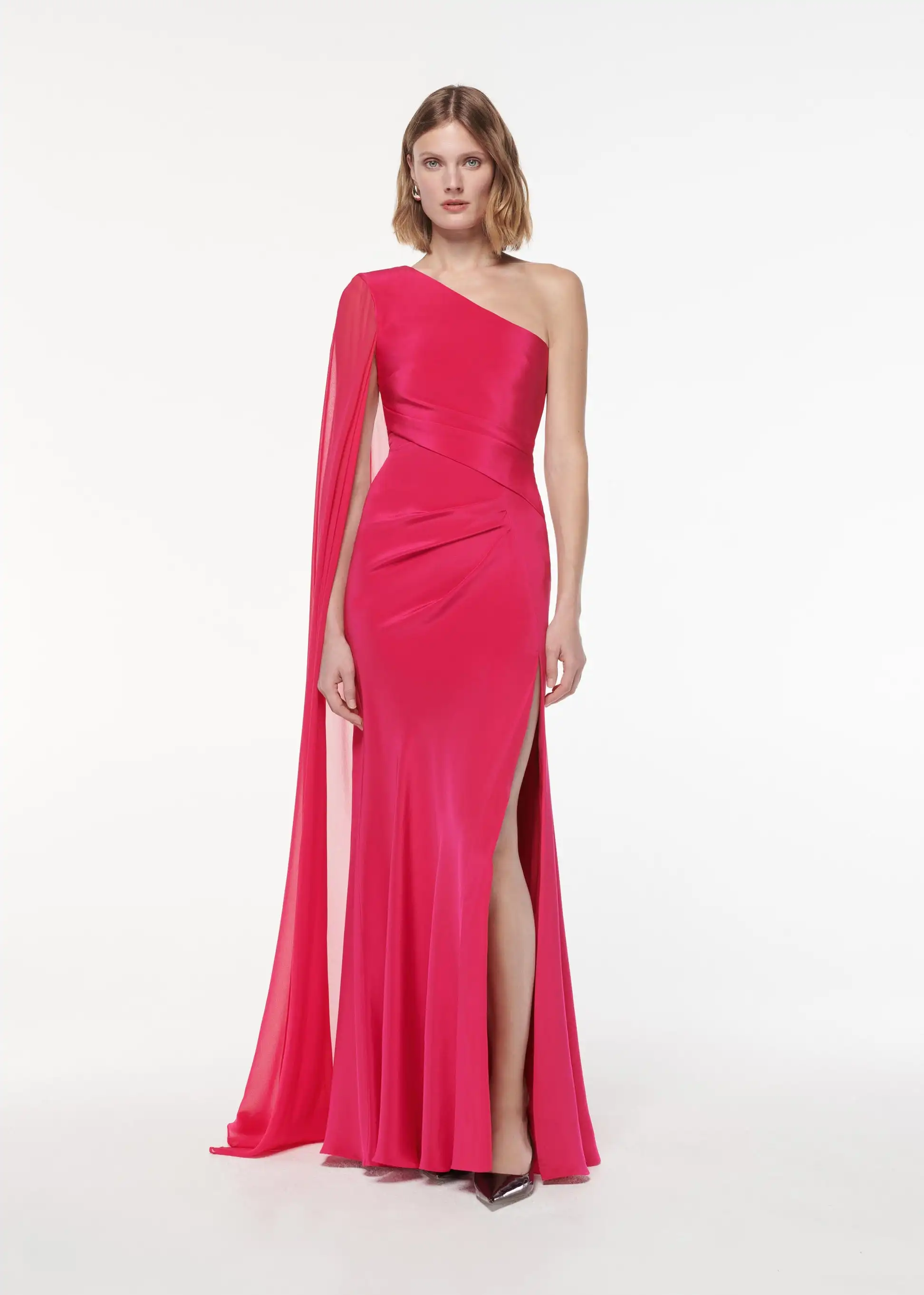 Customized Temperament Satin One Shoulder Evening Dress High Quality Straight Long Sleeves Floor Length Bespoke Occasi
Customized Temperament Satin One Shoulder Evening Dress High Quality Straight Long Sleeves Floor Length Bespoke Occasi
