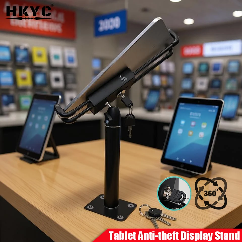 Anti-Theft Desktop Tablet Kiosk Stand Holder Heavy Duty Countertop Tablet POS Display Mount with Security Lock and Key Compatib
Anti-Theft Desktop Tablet Kiosk Stand Holder Heavy Duty Countertop Tablet POS Display Mount with Security Lock and Key Compatib