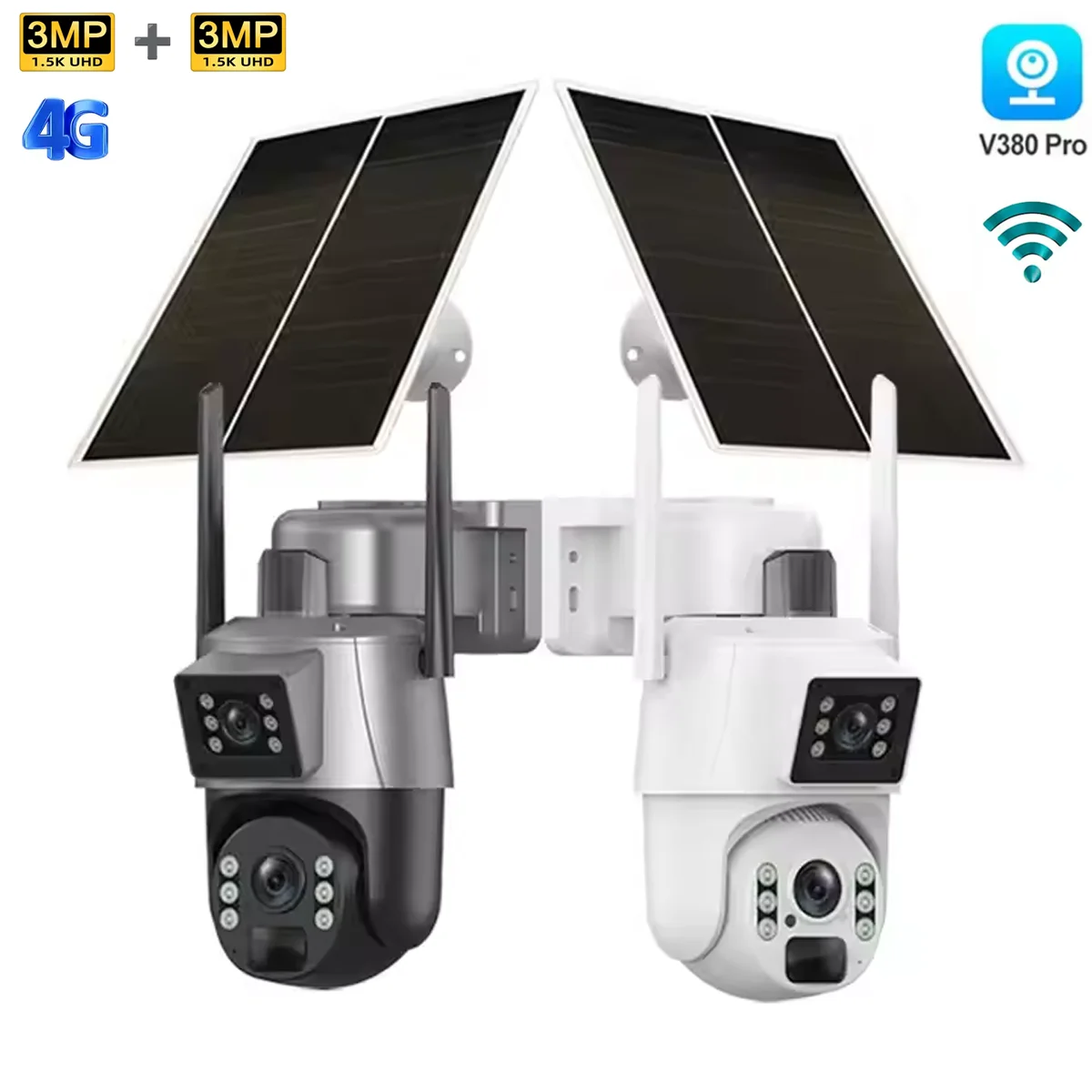 Solar 4G Dual-Lens PTZ Camera 6MP - Color Night Vision, 355° Pan/Tilt, Two-Way Audio, Waterproof, Motion Alarm, TF/Cloud Storage
Solar 4G Dual-Lens PTZ Camera 6MP - Color Night Vision, 355° Pan/Tilt, Two-Way Audio, Waterproof, Motion Alarm, TF/Cloud Storage