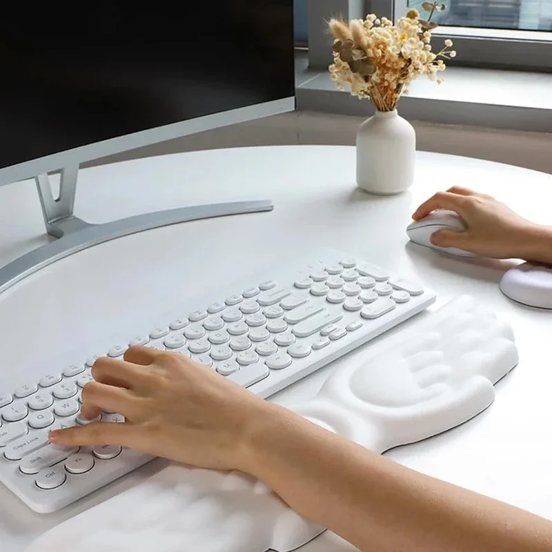 Keyboard mouse wrist rest ergonomic office typing protect relax wrist memory foam mouse pad computer notebook mouse pad
Keyboard mouse wrist rest ergonomic office typing protect relax wrist memory foam mouse pad computer notebook mouse pad