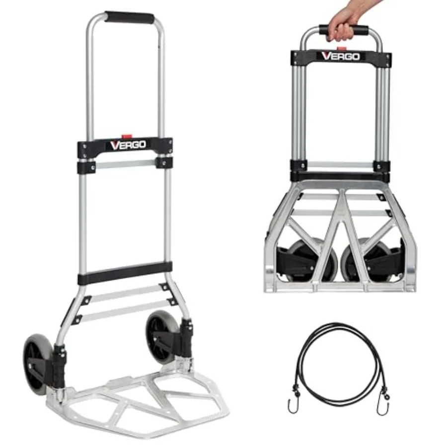 275 Ibs Capacity Folding Hand Truck Dolly Lightweight Aluminum Frame Dolly Cart with 42" Telescoping Handle Compact Hand Cart w
275 Ibs Capacity Folding Hand Truck Dolly Lightweight Aluminum Frame Dolly Cart with 42" Telescoping Handle Compact Hand Cart w