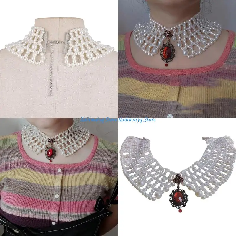 573B Faux Pearls Chain Jewelry With Lightweight Alloy Construction Comfortable Accessory For Extended Wear Office Or Evening
573B Faux Pearls Chain Jewelry With Lightweight Alloy Construction Comfortable Accessory For Extended Wear Office Or Evening