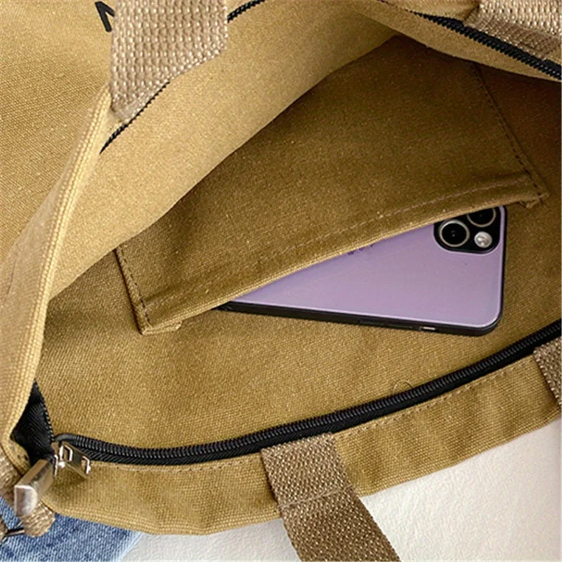 Модная японская холщовая большая сумка с буквенным принтом, повседневные ручные сумки на плечо большой вместимости, подходят для поездок на работу
Модная японская холщовая большая сумка с буквенным принтом, повседневные ручные сумки на плечо большой вместимости, подходят для поездок на работу