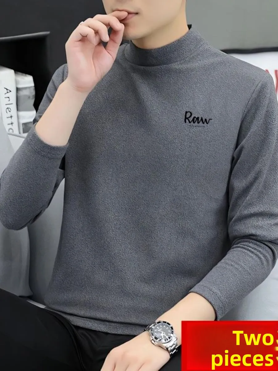 Мужская термофутболка с длинным рукавом, на флисовой подкладке, утолщенная, с воротником-стойкой, зимний базовый слой, мягкая, комфортная, для прогулок
Мужская термофутболка с длинным рукавом, на флисовой подкладке, утолщенная, с воротником-стойкой, зимний базовый слой, мягкая, комфортная, для прогулок