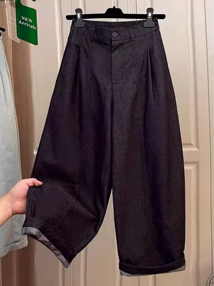 Black Casual Pants Women Summer Thin Large Size Loose Balloon Pants Small Size Wide Leg Pants Knife Blade High Waist Straight...
Black Casual Pants Women Summer Thin Large Size Loose Balloon Pants Small Size Wide Leg Pants Knife Blade High Waist Straight...