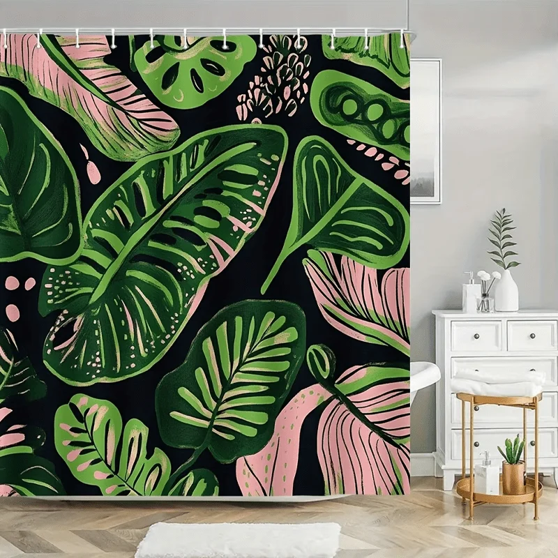 Luxury Tropical Jungle Shower Curtain Botanical Leaf Print Boho Monsoon Palm Green Bathroom Decor Curtain 180x180cm
Luxury Tropical Jungle Shower Curtain Botanical Leaf Print Boho Monsoon Palm Green Bathroom Decor Curtain 180x180cm