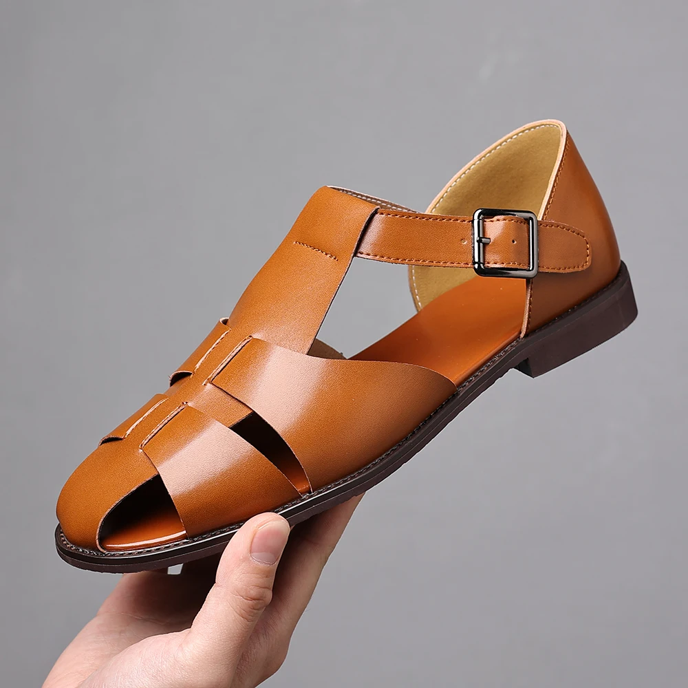 Summer New Men Sandals Men Casual Comfortable Wrap-around Breathable Business Sandals Beach Sandals Sizes 38-48 Men Sandals
Summer New Men Sandals Men Casual Comfortable Wrap-around Breathable Business Sandals Beach Sandals Sizes 38-48 Men Sandals