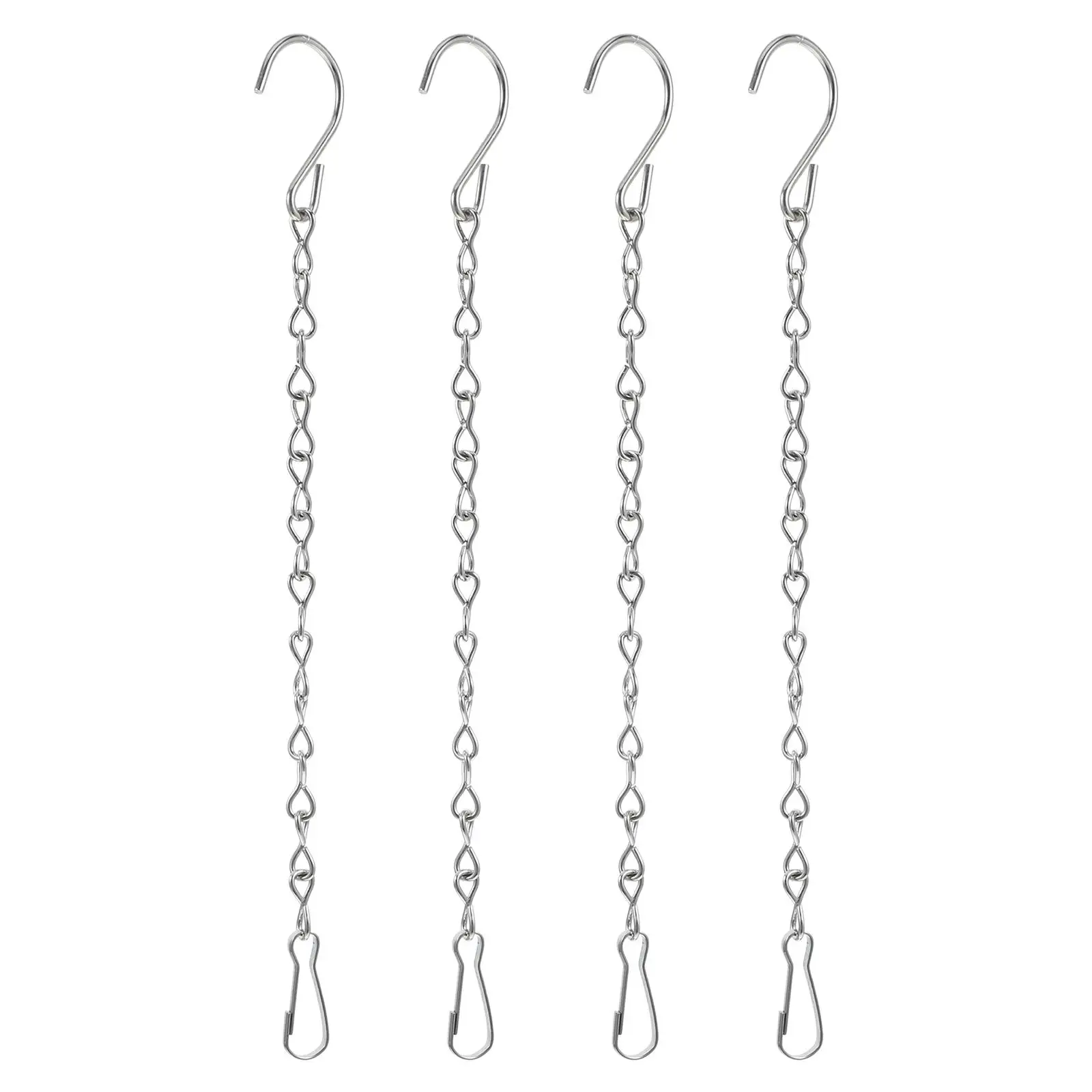 4 Pcs Hanging Pot Chain Silver Hooks Decorative Chains for Plants Baskets Durable Iron Strong Load Capacity Versatile Design
4 Pcs Hanging Pot Chain Silver Hooks Decorative Chains for Plants Baskets Durable Iron Strong Load Capacity Versatile Design