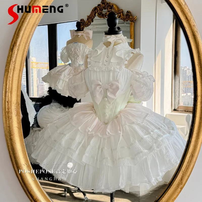 Girls Princess Pink Lolita Style Birthday Party Dress for Women Slim Fit Elegant Bow Cute Dress Ball Gown Evening Dress Vestido
Girls Princess Pink Lolita Style Birthday Party Dress for Women Slim Fit Elegant Bow Cute Dress Ball Gown Evening Dress Vestido