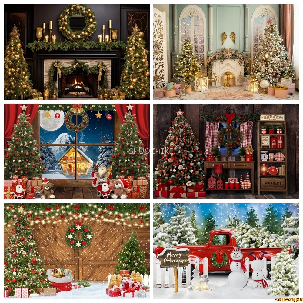 Christmas Backdrop for Photography Interior Xmas Winter Fireplace Window Gifts Family Kids Portrait Photocall Background Studio
Christmas Backdrop for Photography Interior Xmas Winter Fireplace Window Gifts Family Kids Portrait Photocall Background Studio
