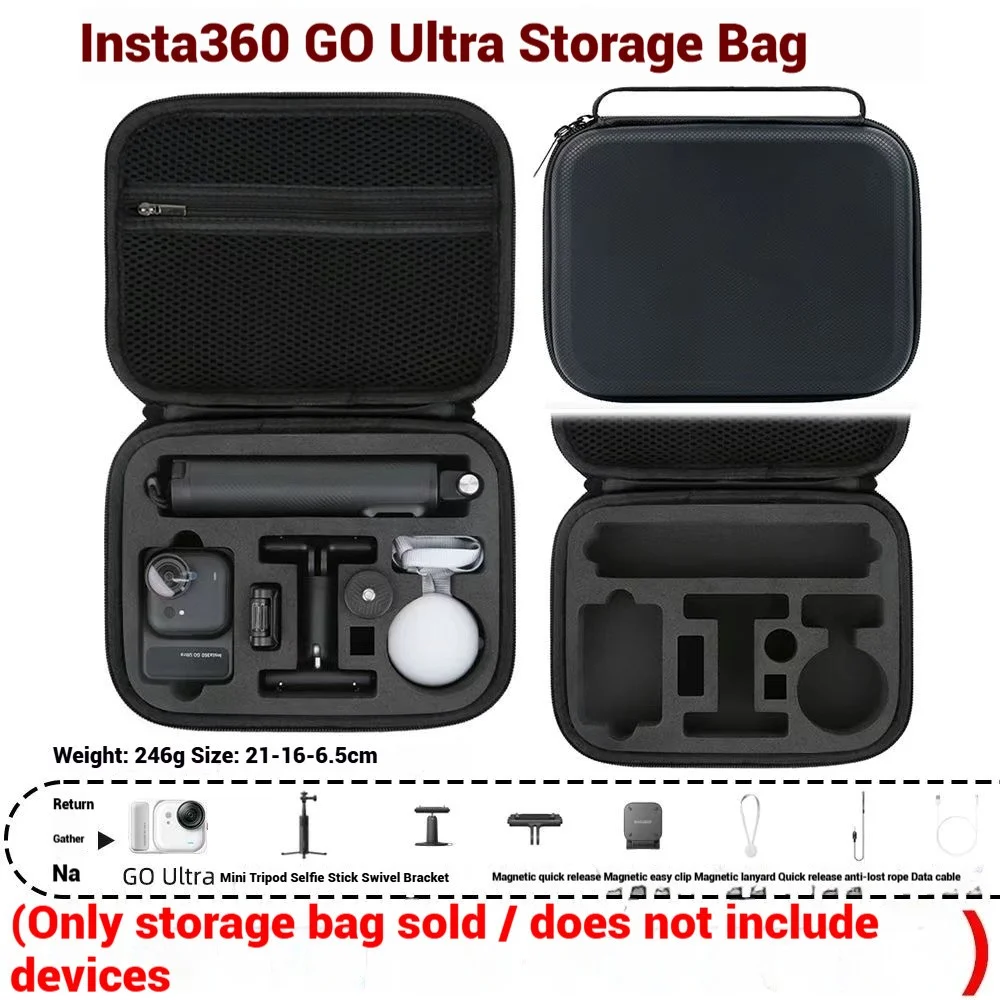 Storage Bag For Insta360 GO Ultra Carrying Case Handbag Portable Travel Body Box For Insta360 GO Ultra Camera Accessories
Storage Bag For Insta360 GO Ultra Carrying Case Handbag Portable Travel Body Box For Insta360 GO Ultra Camera Accessories