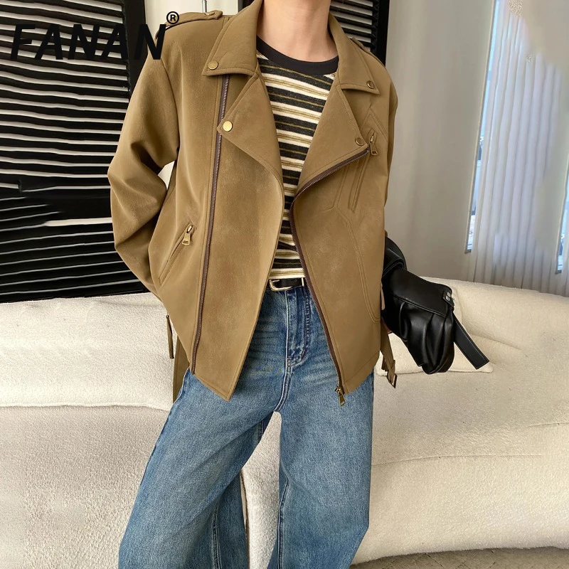 FANAN Vintage Lapel Jackets For Women Zipper Cardigan Design Streetwear Short Coats Fashion Clothing Female 2026 Spring New
FANAN Vintage Lapel Jackets For Women Zipper Cardigan Design Streetwear Short Coats Fashion Clothing Female 2026 Spring New