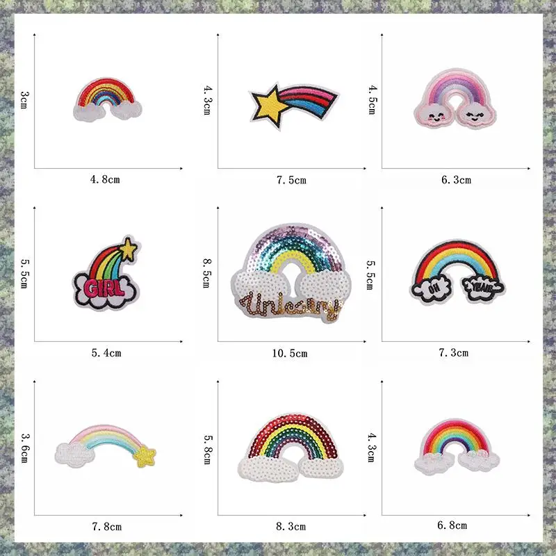 WON 25Pcs Kid Embroidered Patch Rainbow Sew On/Iron On Patch Applique Clothes Jeans Sewing Flowers Applique DIY Accessory
WON 25Pcs Kid Embroidered Patch Rainbow Sew On/Iron On Patch Applique Clothes Jeans Sewing Flowers Applique DIY Accessory