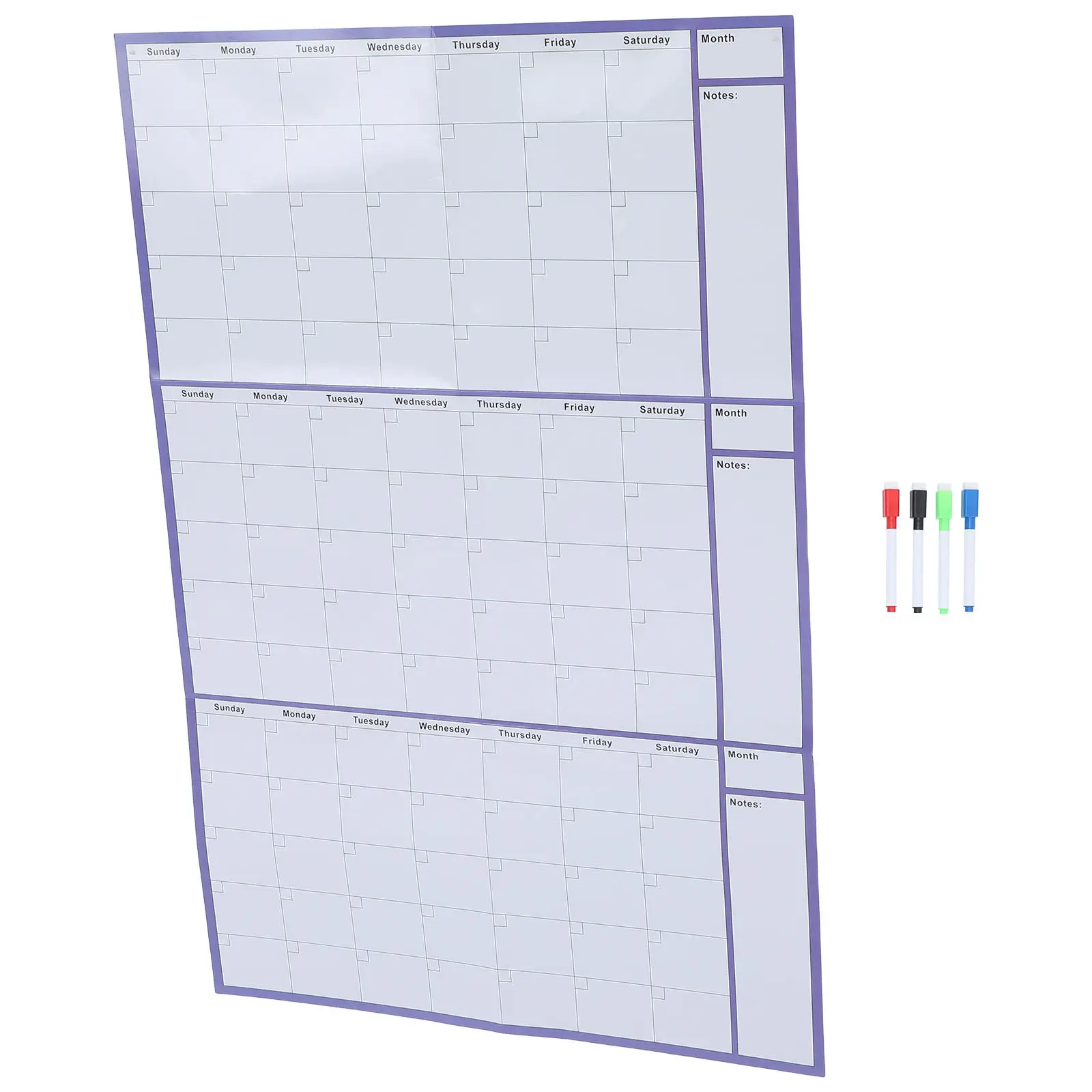 1Set Writable Wall Erasable Calendar Large Blank Monthly Planner Dry Erase Reusable Yearly Wall Hanging Planner Home Office
1Set Writable Wall Erasable Calendar Large Blank Monthly Planner Dry Erase Reusable Yearly Wall Hanging Planner Home Office