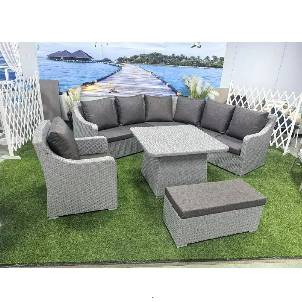 All-Season PE Rattan Weather Garden Patio Villa Wicker Rattan Sofa Outdoor Sofa Set Garden Furniture for Hotels Courtyards
All-Season PE Rattan Weather Garden Patio Villa Wicker Rattan Sofa Outdoor Sofa Set Garden Furniture for Hotels Courtyards