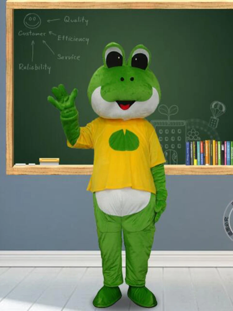 Cosplay Costume Green Frogs Mascot Costume Cartoon Character Christmas Fancy Dress Carnival Party Frog Maskote Factory direct
Cosplay Costume Green Frogs Mascot Costume Cartoon Character Christmas Fancy Dress Carnival Party Frog Maskote Factory direct
