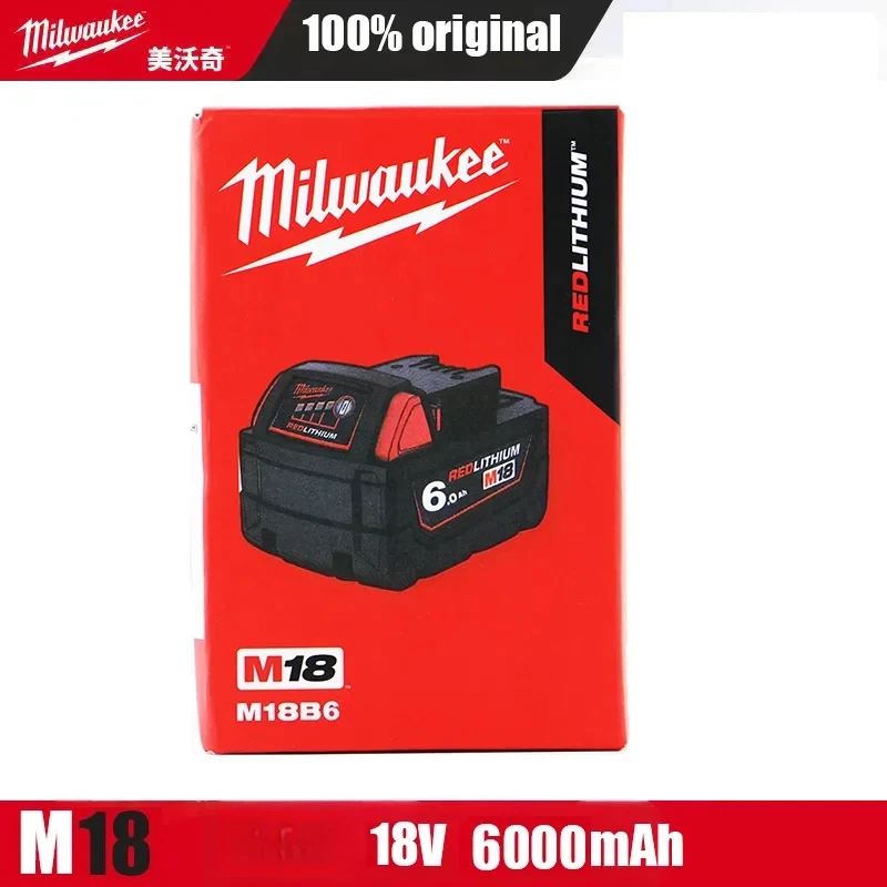 Milwaukee M18 18V Battery M18FB6 M18HB8 M18B5 6.0Ah 8.0Ah 5.0Ah High Output Redlithium Lithium Battery For All M18 Series Tools
Milwaukee M18 18V Battery M18FB6 M18HB8 M18B5 6.0Ah 8.0Ah 5.0Ah High Output Redlithium Lithium Battery For All M18 Series Tools