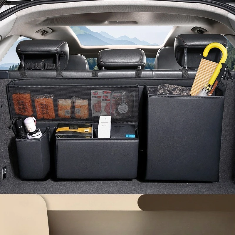 1pcs Car Trunk Organizer Leather Multi-compartment Storage Bag Universal Vehicle Organizer
1pcs Car Trunk Organizer Leather Multi-compartment Storage Bag Universal Vehicle Organizer