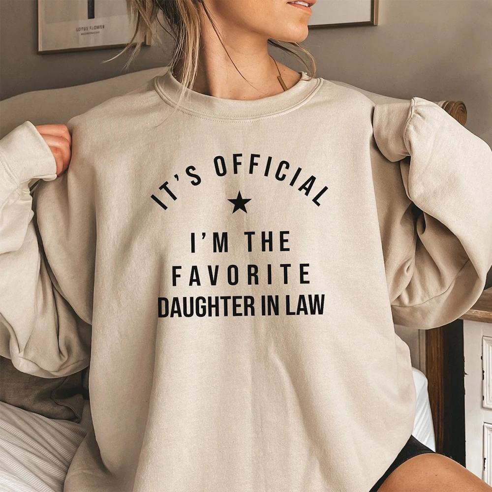 Daughter in Law Sweatshirt Birthday Gift for Daughter In Law Funny Unisex Long Sleeve Fleece Sweatshit Trendy Party Streetwear
Daughter in Law Sweatshirt Birthday Gift for Daughter In Law Funny Unisex Long Sleeve Fleece Sweatshit Trendy Party Streetwear