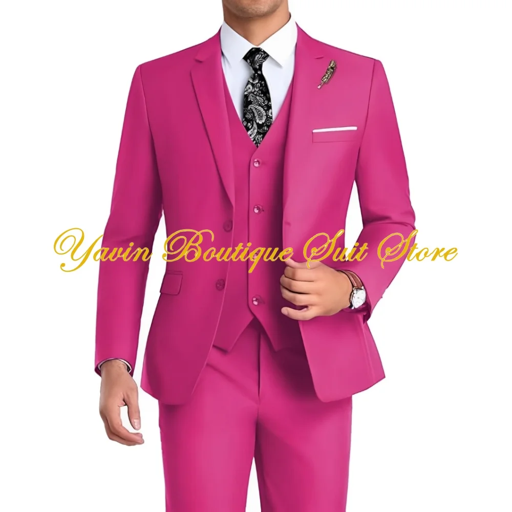 Formal Men's Suit 3-piece Set Slim Fit Jacket Pants Vest Wedding Groom Tuxedo Business Blazer Elegant Suit for Men
Formal Men's Suit 3-piece Set Slim Fit Jacket Pants Vest Wedding Groom Tuxedo Business Blazer Elegant Suit for Men