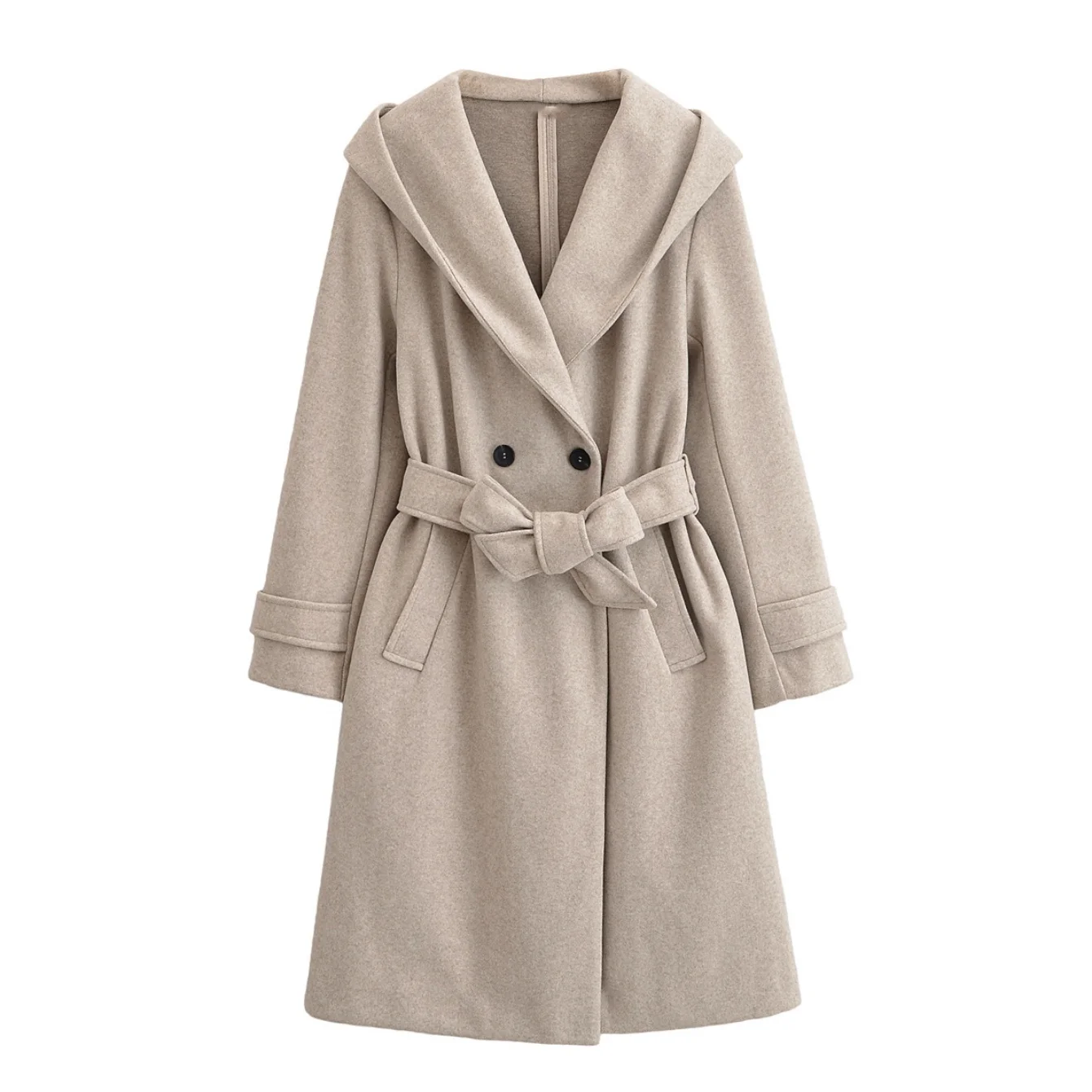 Women Autumn Winter Long Woolen Coats Vintage Solid Hooded Sashes Trench Coat Female Elegant Streetwear Outerwear Clothing
Women Autumn Winter Long Woolen Coats Vintage Solid Hooded Sashes Trench Coat Female Elegant Streetwear Outerwear Clothing