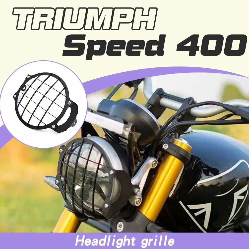 Headlight grille and headlight protection accessories for Triumph Scrambler 400X Speed 400
Headlight grille and headlight protection accessories for Triumph Scrambler 400X Speed 400