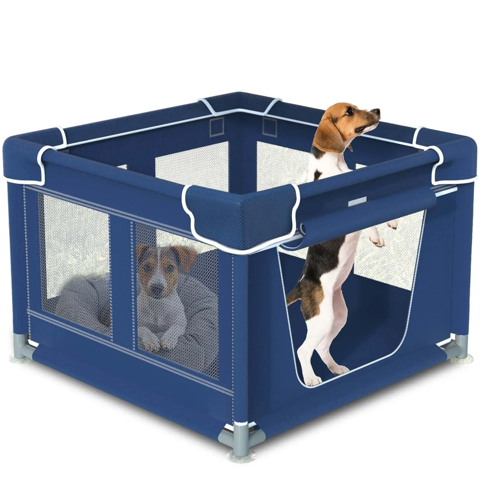 Portable Dog and Cat Enclosure with Waterproof Oxford Cloth and Breathable Mesh for Indoor & Outdoor Use
Portable Dog and Cat Enclosure with Waterproof Oxford Cloth and Breathable Mesh for Indoor & Outdoor Use