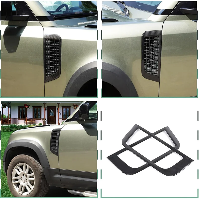 Car Side Fender Cover Trim For Land Rover Defender 90 110 130 2020-2025 Carbon Fiber Side Air Vents Cover Accessories
Car Side Fender Cover Trim For Land Rover Defender 90 110 130 2020-2025 Carbon Fiber Side Air Vents Cover Accessories