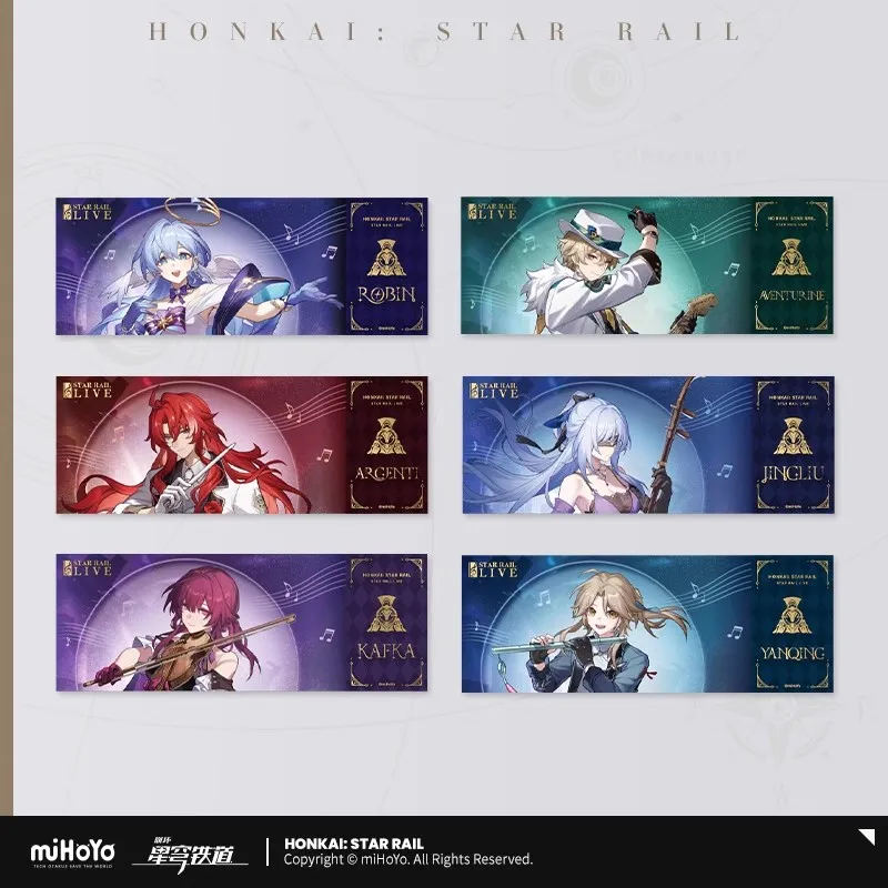 miHoYo Honkai: StarRail Official Genuine Anime & Game Peripherals StarRail LIVE Series DIY Character Laser Collection Ticket
miHoYo Honkai: StarRail Official Genuine Anime & Game Peripherals StarRail LIVE Series DIY Character Laser Collection Ticket