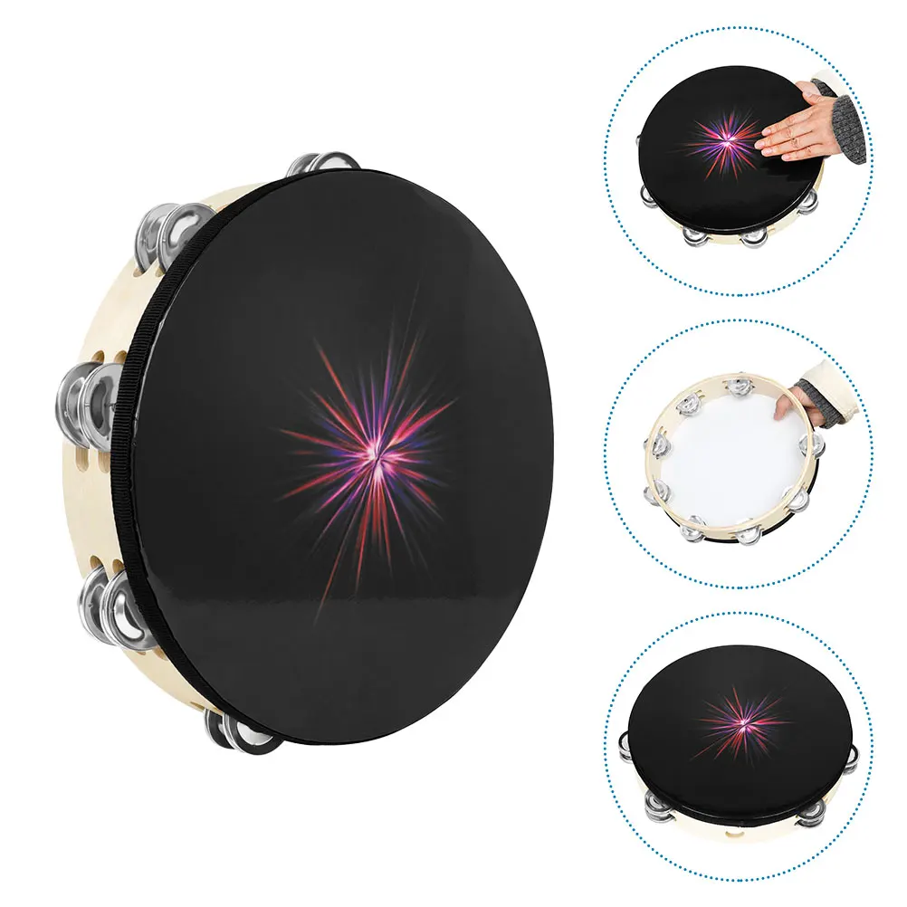 Double Row Tambourine Handheld Drum Kids Lightweight Portable Percussion Musical Instrument Educational Hand Drum For Children 
Double Row Tambourine Handheld Drum Kids Lightweight Portable Percussion Musical Instrument Educational Hand Drum For Children