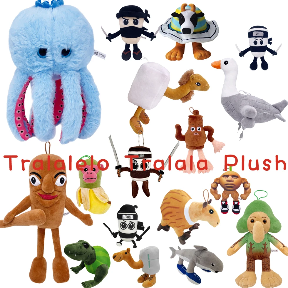Tralalero Tralala Plush Tungtungtung Sahur Plush Italian Brain Rot SHARK Animal Doll Peluches Stuffed Doll Toy Gifts
Tralalero Tralala Plush Tungtungtung Sahur Plush Italian Brain Rot SHARK Animal Doll Peluches Stuffed Doll Toy Gifts