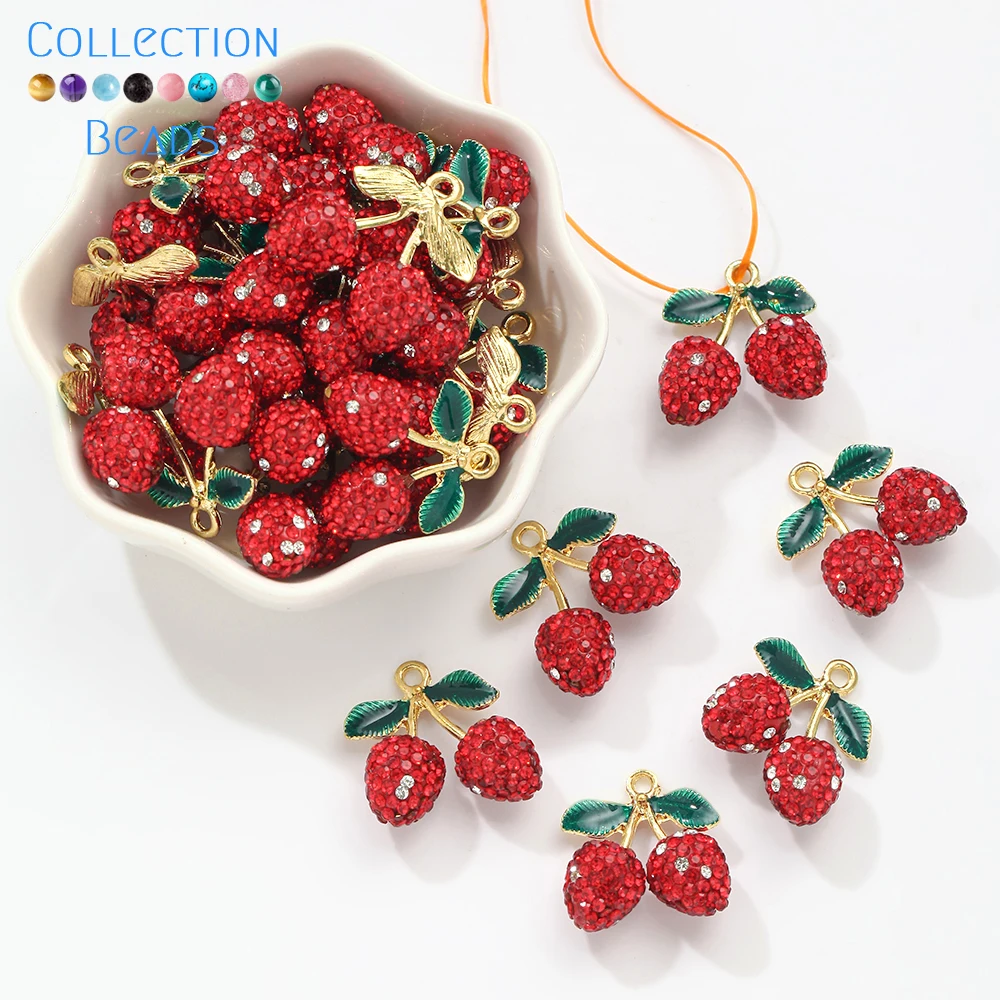 5pcs 10mm Red Clay Strawberry Shape Loose Spacer Beads Pendant For Jewelry Making DIY Bracelets Necklace Accessories
5pcs 10mm Red Clay Strawberry Shape Loose Spacer Beads Pendant For Jewelry Making DIY Bracelets Necklace Accessories