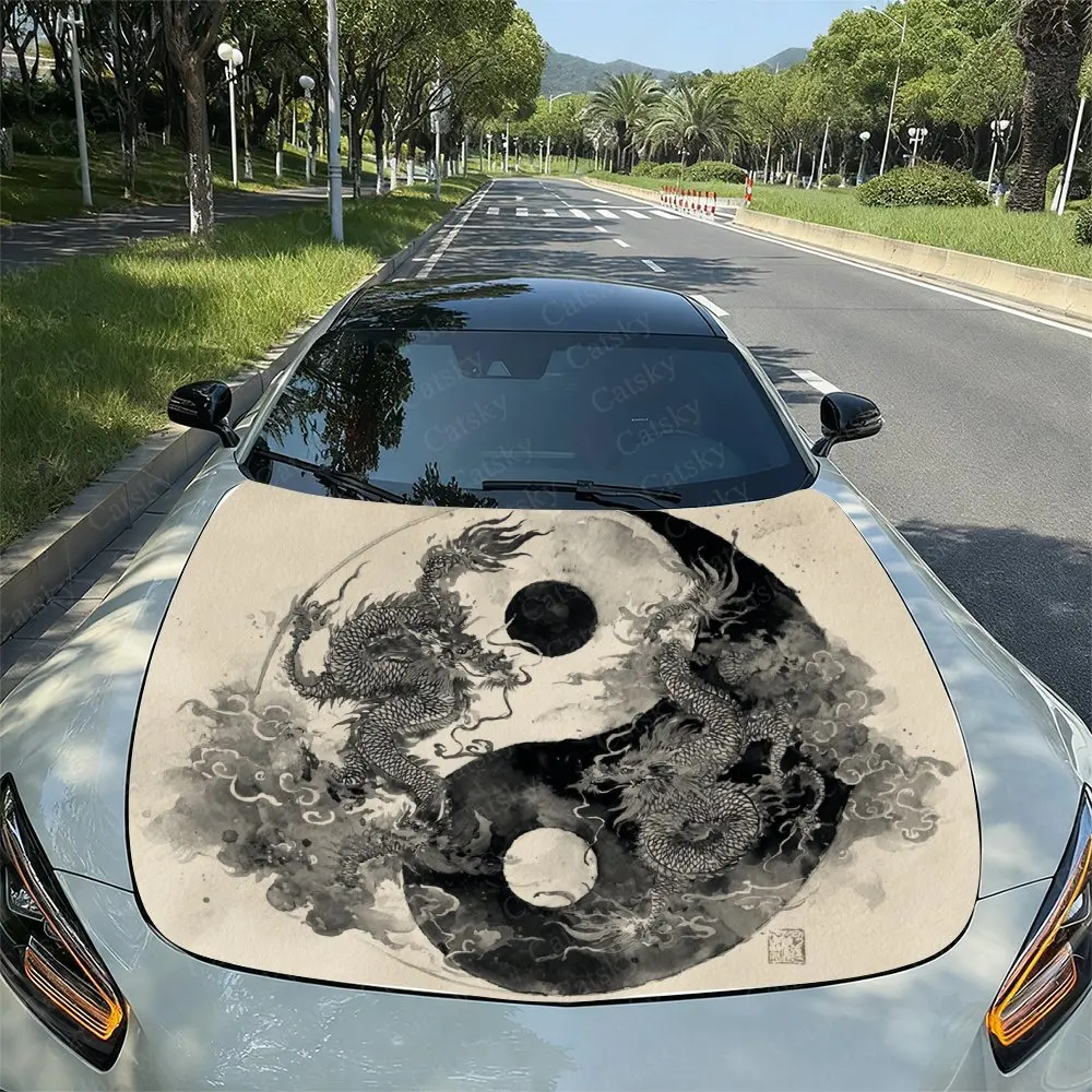 Double Dragon Entanglement Car Engine Hood Packaging, Colored Vinyl Stickers, Truck Patterns, Engine Hood, Car Parts Decoration
Double Dragon Entanglement Car Engine Hood Packaging, Colored Vinyl Stickers, Truck Patterns, Engine Hood, Car Parts Decoration