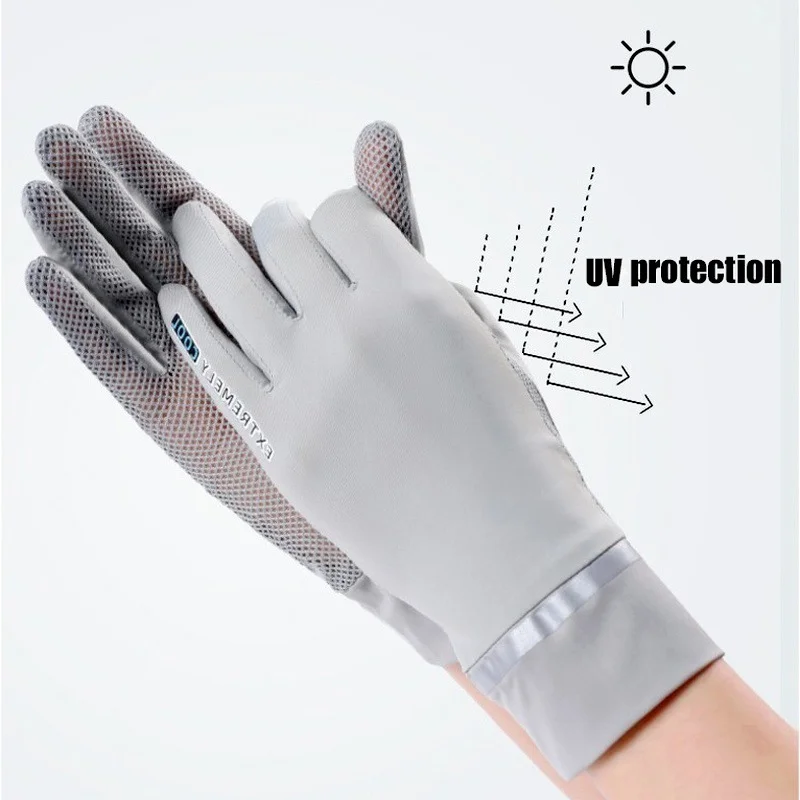 Ice Silk Gloves UV Protection Thin Glove Unisex Summer Breathable Mesh Fingertip Flip Glove Car Motorcycle Bike Driving Sports
Ice Silk Gloves UV Protection Thin Glove Unisex Summer Breathable Mesh Fingertip Flip Glove Car Motorcycle Bike Driving Sports
