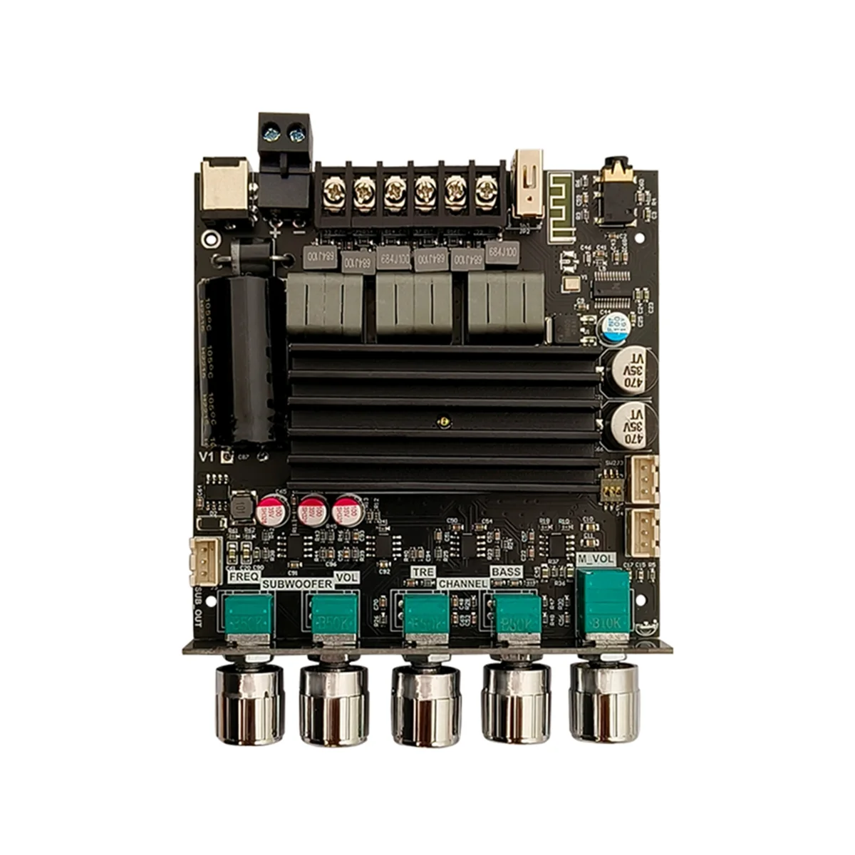 AUU--ST21 Bluetooth Power Amplifier Board 2.1Channel 100W+100W+200W Subwoofer TPA3221 Digital Power Amplifier Module
AUU--ST21 Bluetooth Power Amplifier Board 2.1Channel 100W+100W+200W Subwoofer TPA3221 Digital Power Amplifier Module