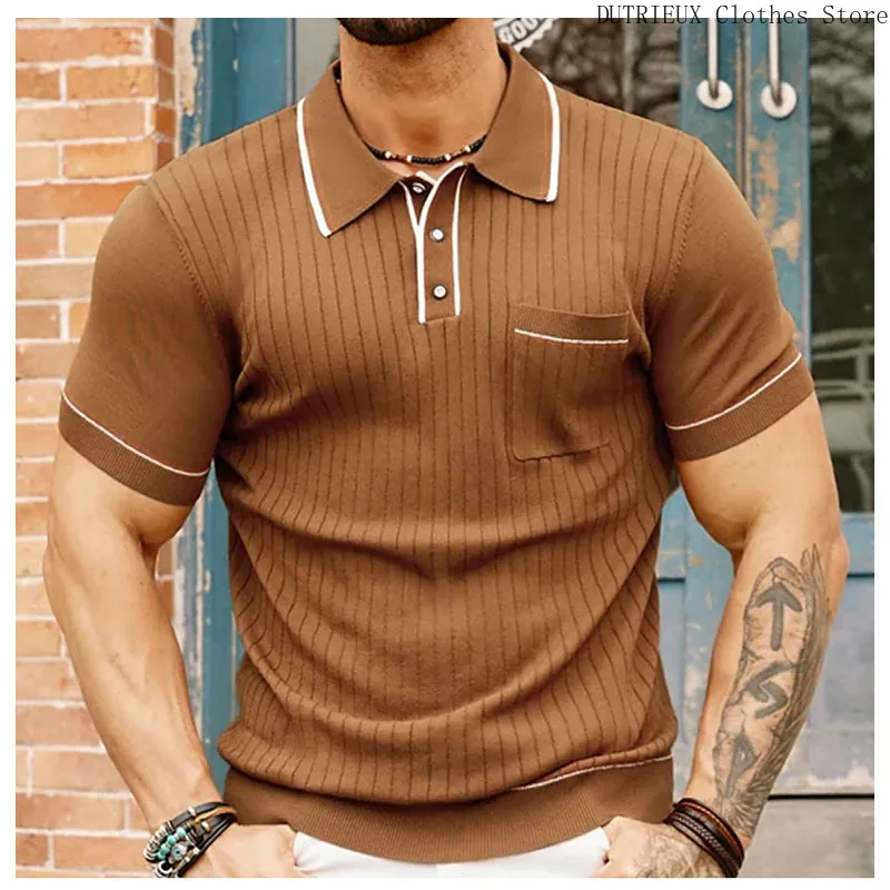High-quality Perforated Breathable Polo Shirt, Men's Business Casual Knitted Shirt, Light Luxury for Both Work and Vacation
High-quality Perforated Breathable Polo Shirt, Men's Business Casual Knitted Shirt, Light Luxury for Both Work and Vacation