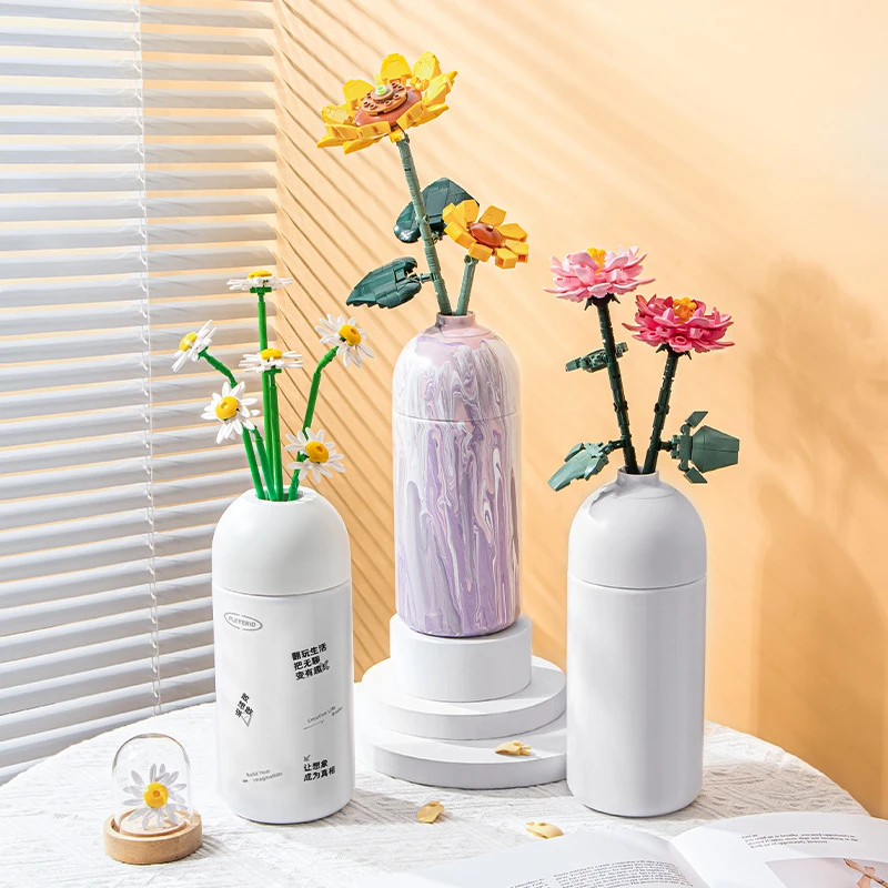 Building Blocks Bouquet 3D Flower Model With Vase Creative Decoration Bricks Children's DIY Interactive Toys for Kids Toy Gifts
Building Blocks Bouquet 3D Flower Model With Vase Creative Decoration Bricks Children's DIY Interactive Toys for Kids Toy Gifts