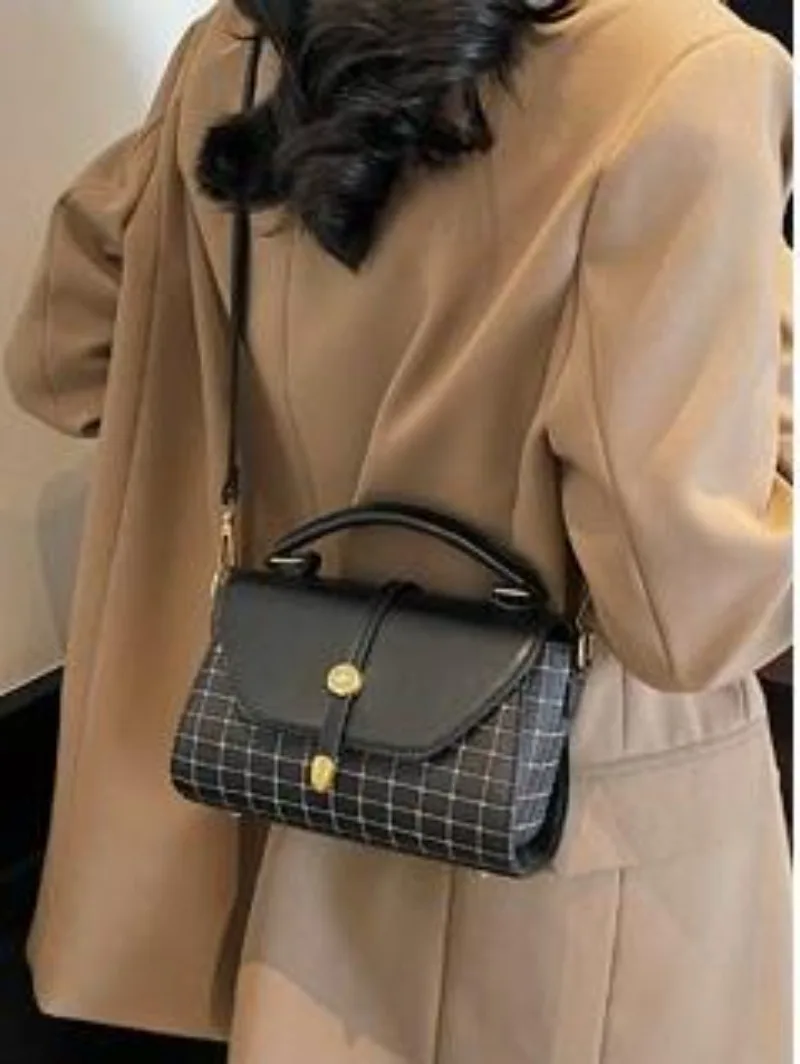 Новая женская винтажная сумка с верхней ручкой — вместительная сумка через плечо для поездок на работу, модная высококачественная сумка-кроссбоди для повседневного использования и работы
Новая женская винтажная сумка с верхней ручкой — вместительная сумка через плечо для поездок на работу, модная высококачественная сумка-кроссбоди для повседневного использования и работы